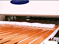 Eagle Orange 85 Flat Polyurethane Belting on Contech Servo Sheeter and Stacker 