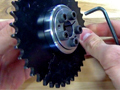 Easy Installation of Chain Sprockets using B-LOC Compression Hubs 